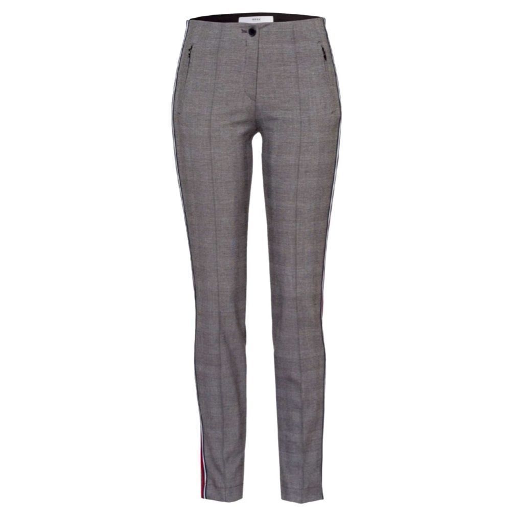 BRAX Mills Plaid Comfort Pants Size UK 16/ US 14/ 32”